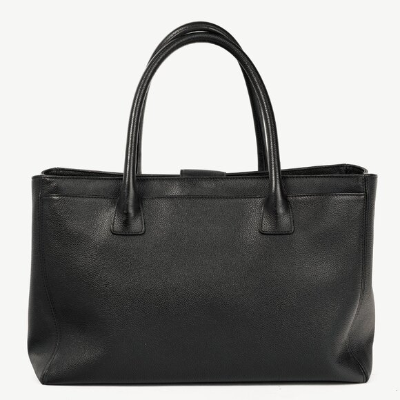Chanel Cerf Executive Black Leather CC Tote Bag - Picture 4 of 13